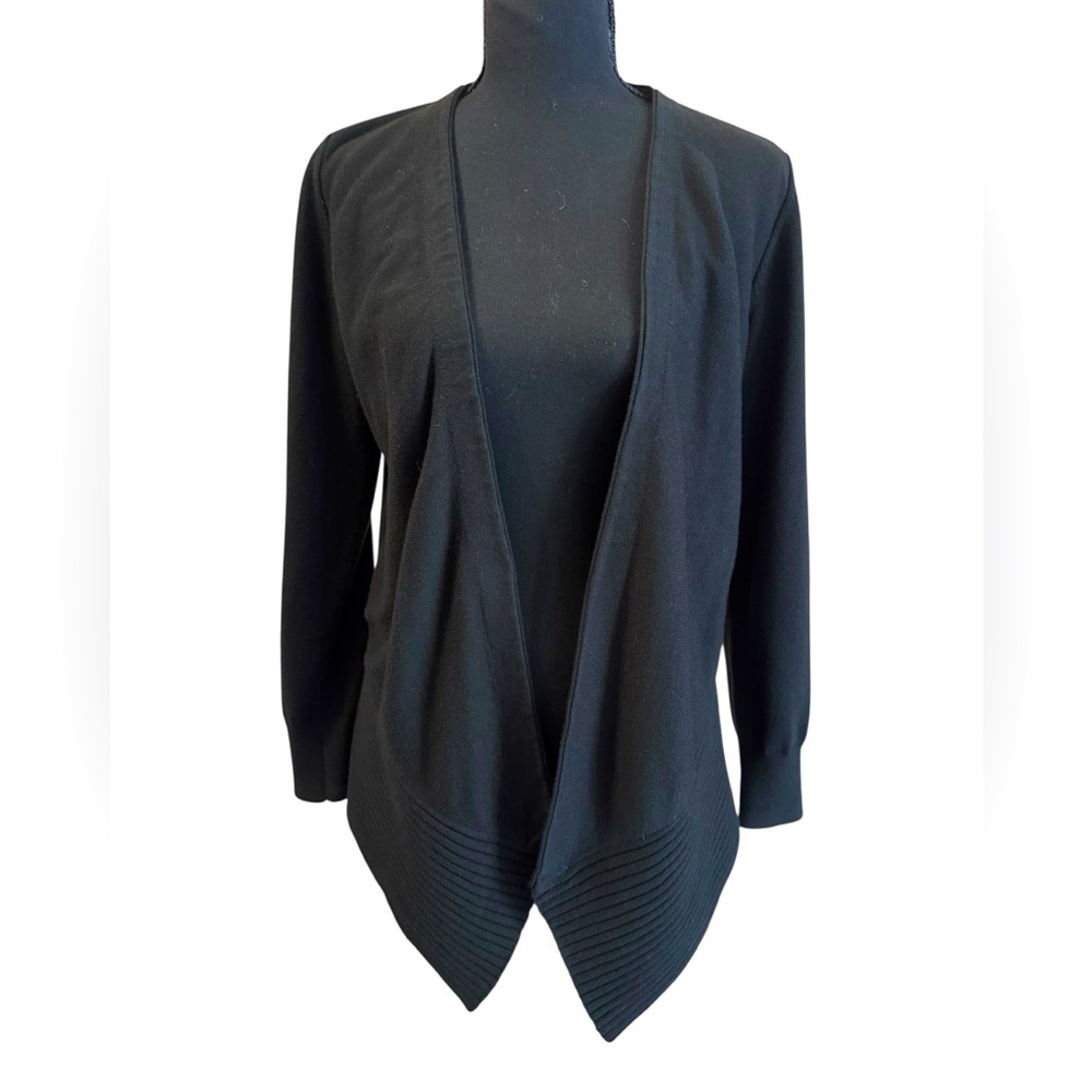 Women’s black LOFT drape cardigan sweater size M